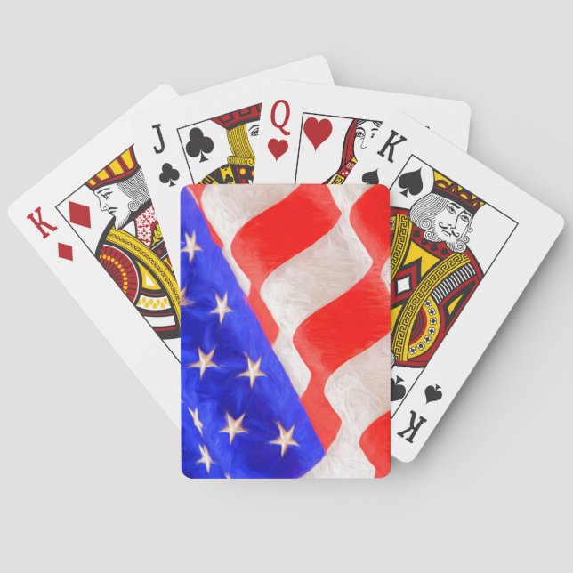 American Flag Poker Cards (Back)