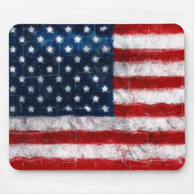 American Flag Portrait Mousepad (Front)