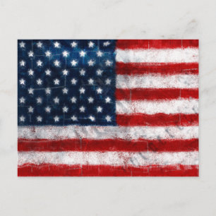 American Flag Portrait Postcard