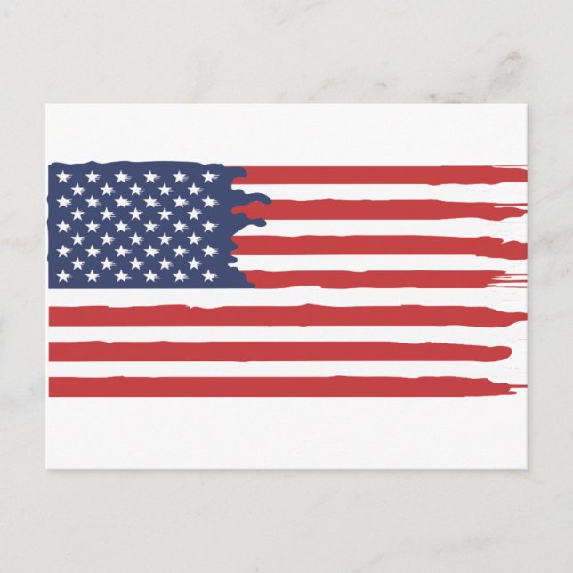 American Flag Post Card (Front)