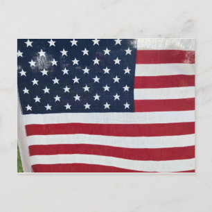 American Flag postcard