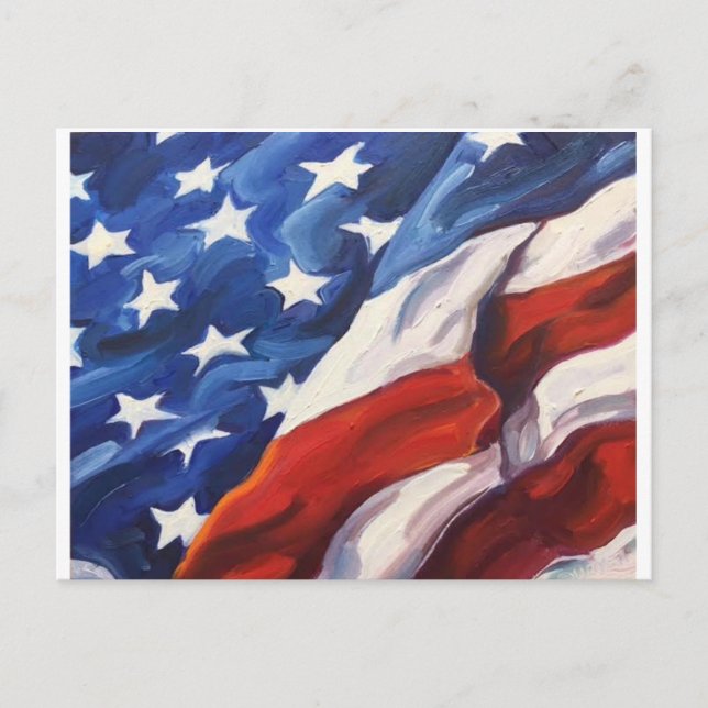 American Flag Postcard (Front)