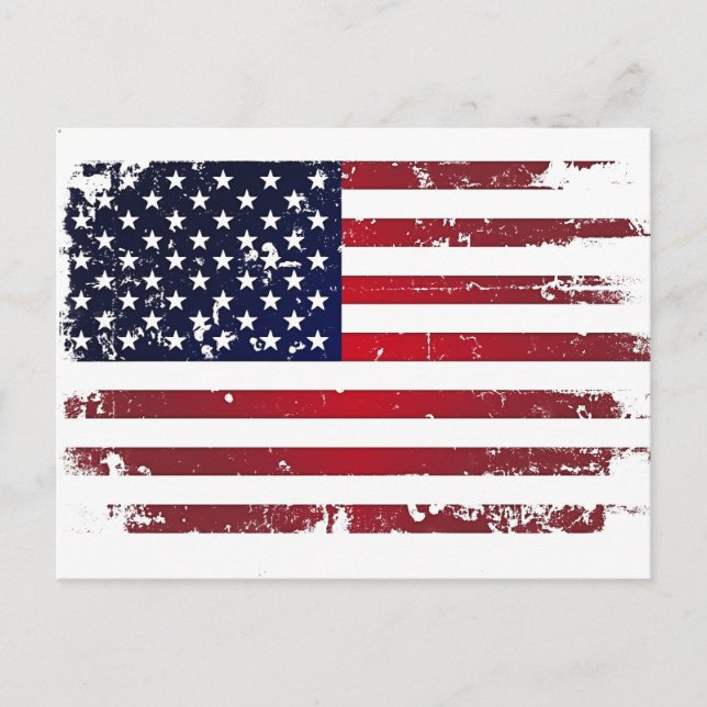 American Flag Postcard (Front)