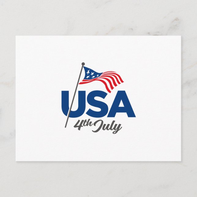 American Flag Postcard (Front)