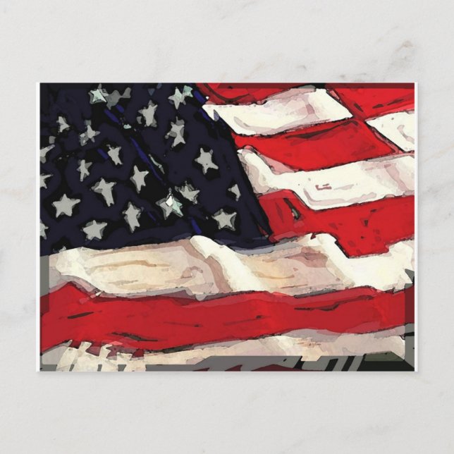 American flag postcard (Front)