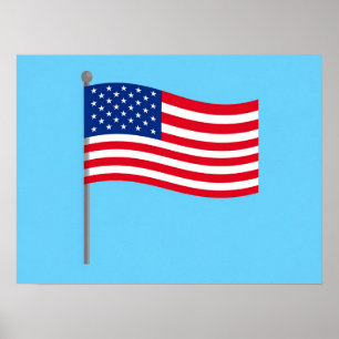 american flag poster