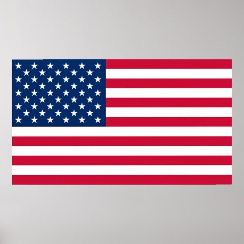 American Flag Poster United States of America