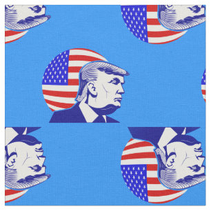american flag president donald trump fabric