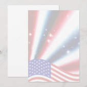 american flag pride sparkle burst (Front/Back)
