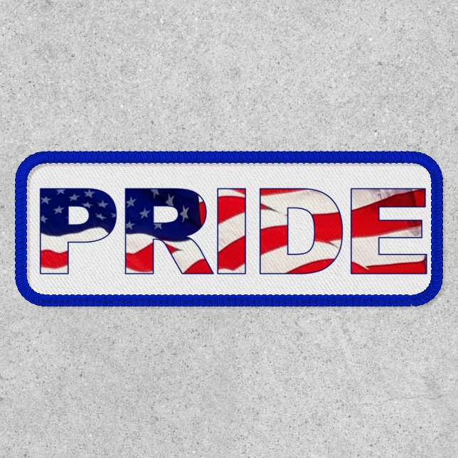 American Flag Pride Word Patch (Front)