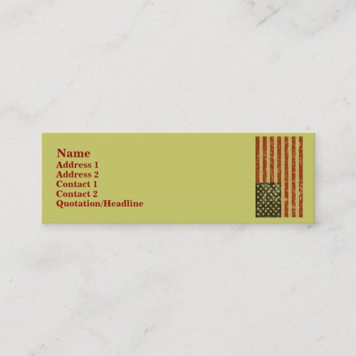 American Flag Profile Cards Business Card Template