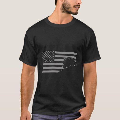 American Flag Quad Atv _ Off Roading Atv Off Road T_Shirt