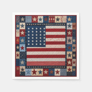 American Flag Quilt Pattern Napkins