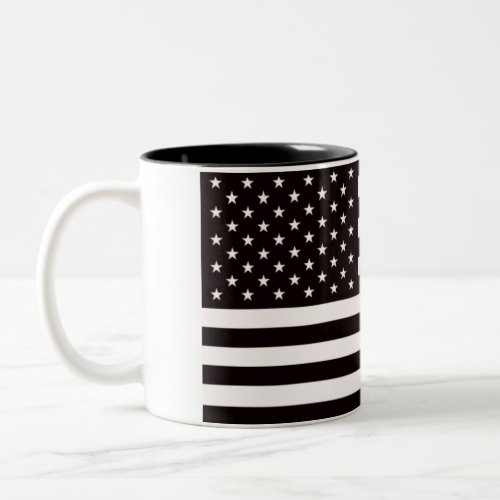 American Flag Raider Shield Two_Tone Coffee Mug