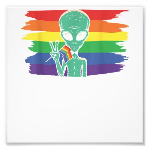 American Flag Rainbow LGBT Lesbian Gay Pride  Copy Photo Print