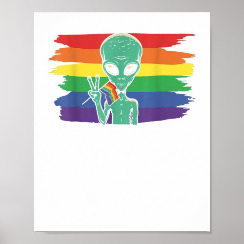 American Flag Rainbow LGBT Lesbian Gay Pride  Copy Poster