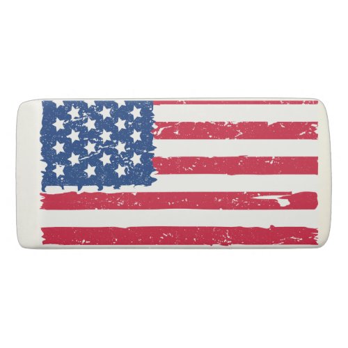 American Flag Rectangular Eraser