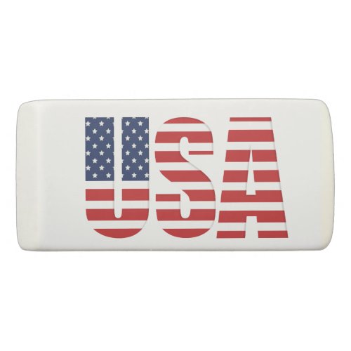 American Flag Rectangular Eraser