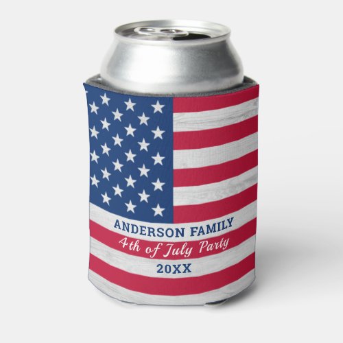 American Flag Red Whit Blue Personalized Patriotic Can Cooler - USA American Flag can cooler in a modern red white blue with light gray wood design . Add the finishing touch to your patriotic party with this USA American Flag can coolers. This united states of america flag can cooler design with stars and stripes in red white and blue is perfect for fourth of July parties, Memorial day events, family reunions, military graduation or retirement party and patriotic celebrations. Personalize this american flag can cooler with name, event and year.
COPYRIGHT © 2020 Judy Burrows, Black Dog Art - All Rights Reserved. American Flag Red Whit Blue Personalized Patriotic Can Cooler