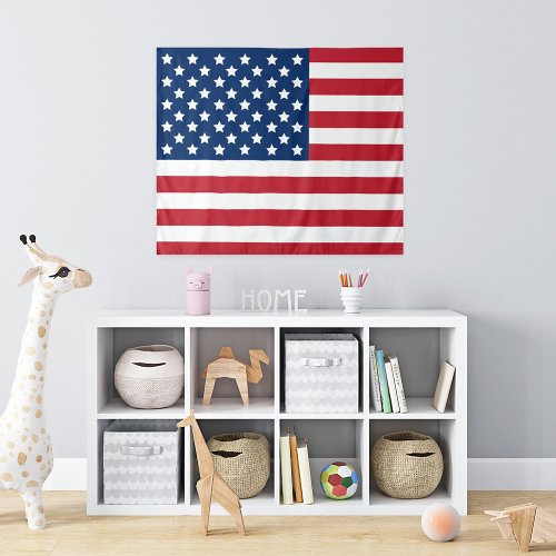 American Flag Red White and Blue Patriotic Tapestry