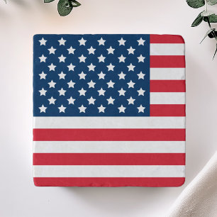 American Flag Red White and Blue Patriotic Trivet