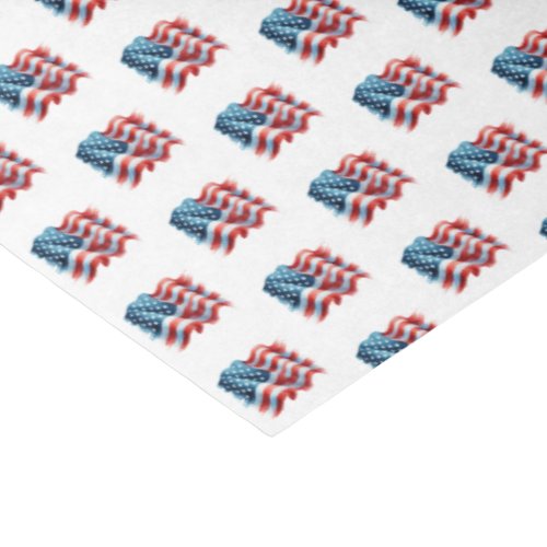 American Flag Red White and Blue Theme Tissue Paper