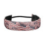 American Flag Red White Blue Stripes Stars Pattern Athletic Headband