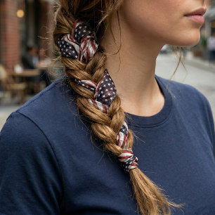 American Flag Red White Blue Stripes Stars Pattern Bandana