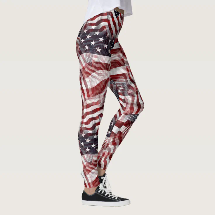Stars And Stripes Yoga Pants