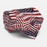 American Flag Red White Blue Stripes Stars Pattern Neck Tie at Zazzle