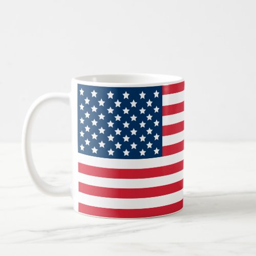 American Flag Red White Blue USA Stars and Stripes Coffee Mug