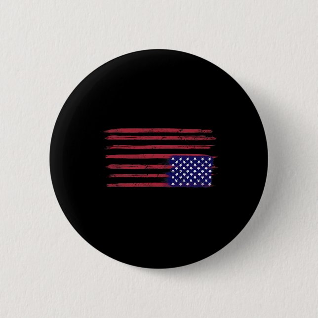 American Flag Resist Upside Down Usa  Button (Front)