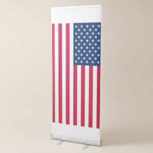 American Flag Retractable Banner
