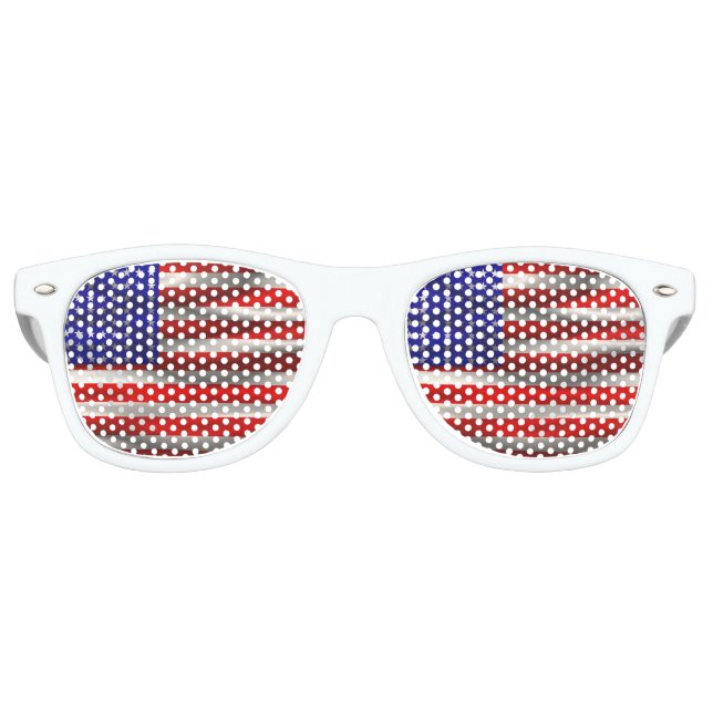 American Flag  Retro Sunglasses (Front)