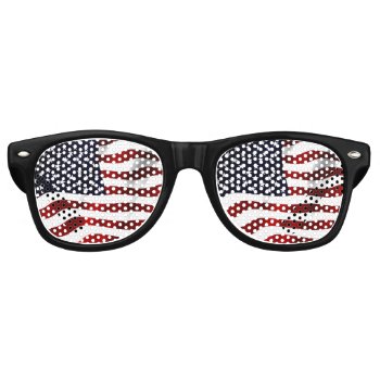 American Flag Retro Sunglasses by accessoriesstore at Zazzle