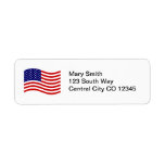 American Flag Return Address Label at Zazzle