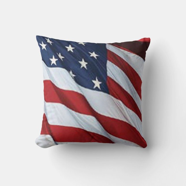 American Flag Reversible Pillow (Front)