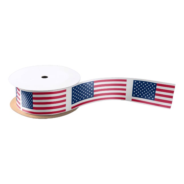 American Flag Ribbon USA - Patriotic (Spool)