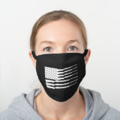 American Flag Rifle II Black Cotton Face Mask (Worn)
