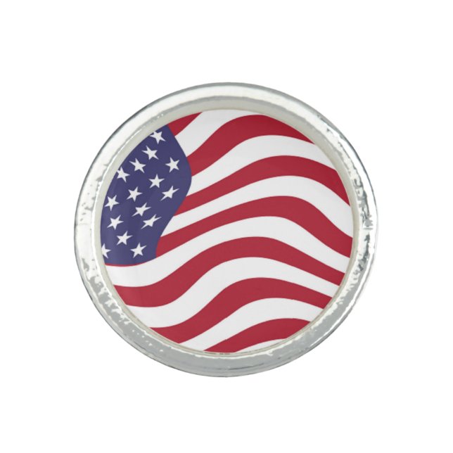 AMERICAN FLAG RING (Front)