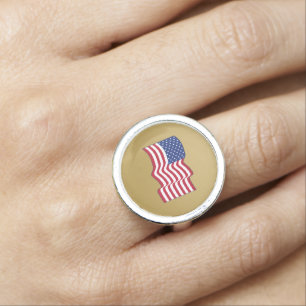 American Flag Ring