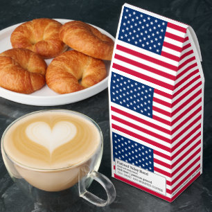 American Flag Roasted Coffee with Custom Text