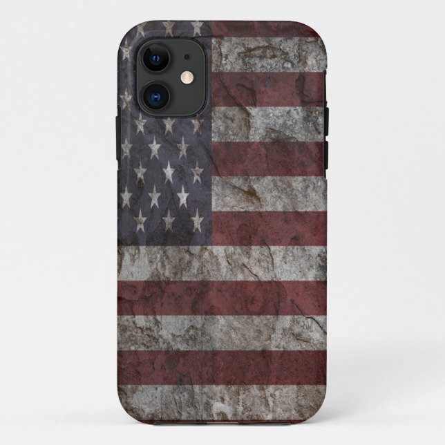 American Flag rock Wall iPhone 5/5S Case (Back)