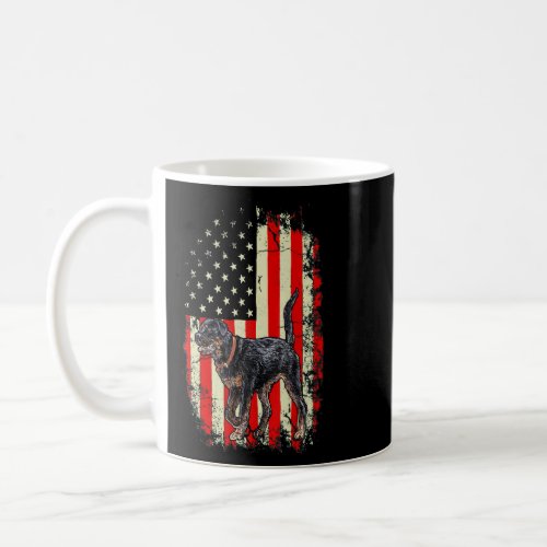 American Flag Rottweiler Dog  Funny 4th Of July Do Coffee Mug