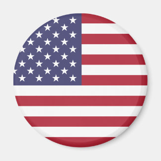 American Flag Round Magnet