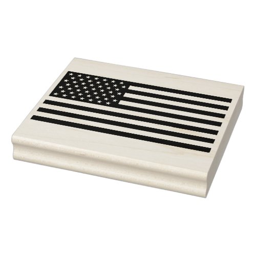 American Flag Rubber Art Stamp