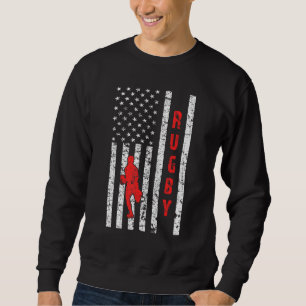 American Flag Rugby Sweatshirt
