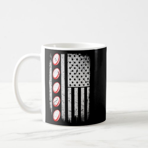 American Flag Rugby Team Retro Rugby  Coffee Mug