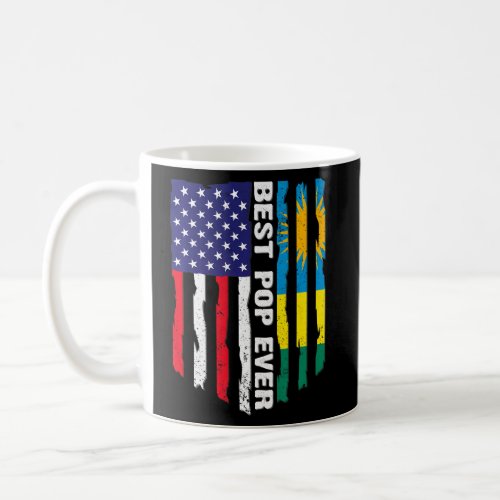 American Flag  Rwanda Flag Best Pop Ever Patrioti Coffee Mug
