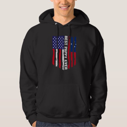 American Flag  Samoa Flag Best Pappy Ever Family Hoodie